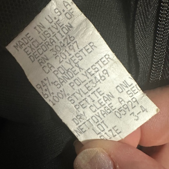 Cache Black Beaded Formal Dress, Size 3-4 - Picture 9 of 10